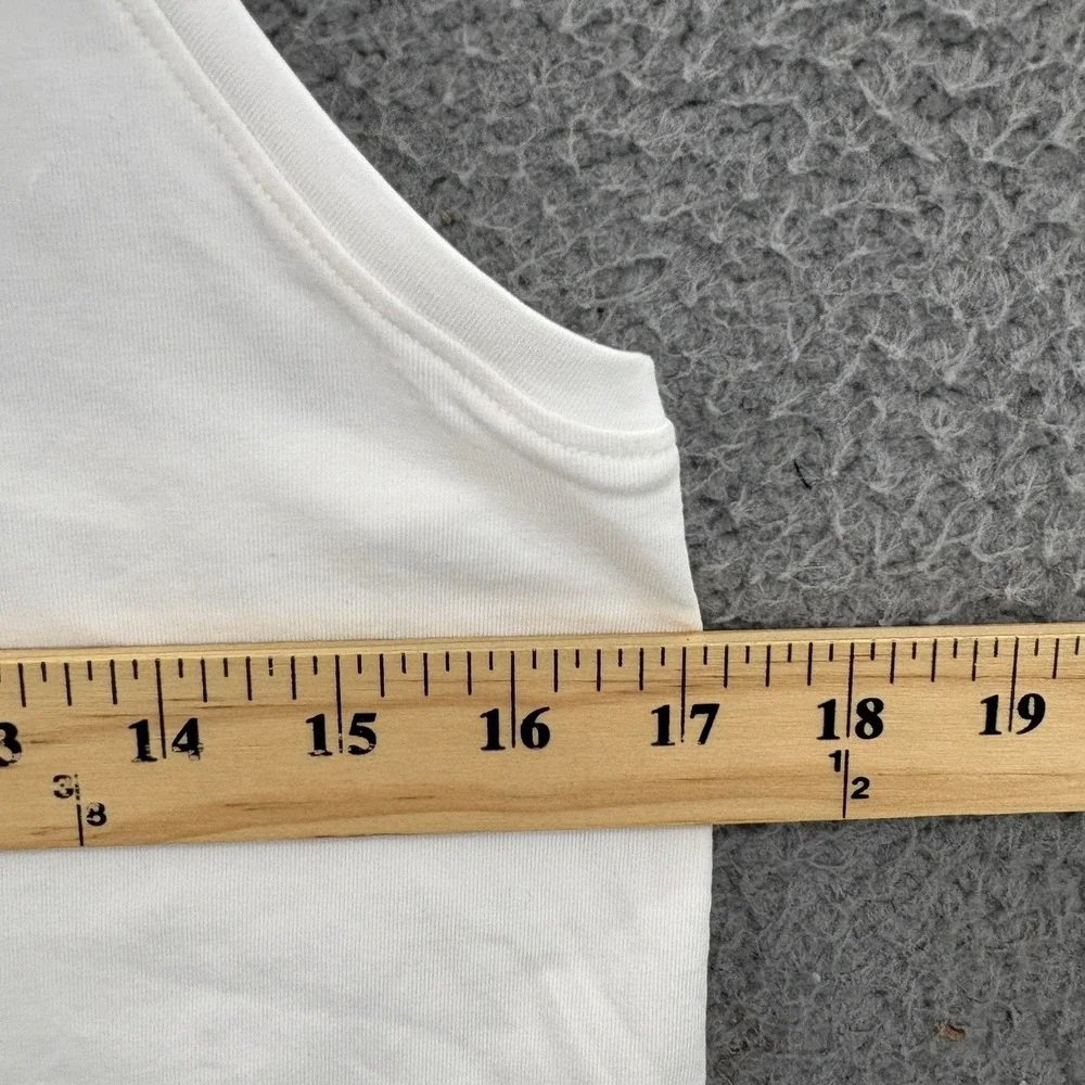 Lululemon Love Tank Top Women 10 White Pima Cotton Racerback Athletic Lot Of Two